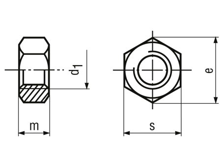 DIN 934 (metryczna / drobnozwojna / calowe)